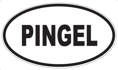 PINGEL - Oval Sticker