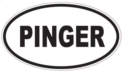 PINGER - Oval Sticker