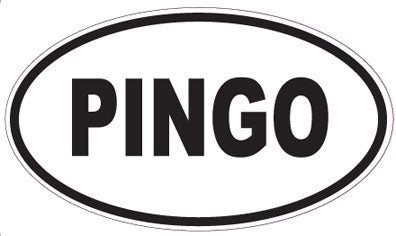 PINGO - Oval Sticker