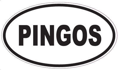 PINGOS - Oval Sticker