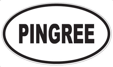 PINGREE - Oval Sticker