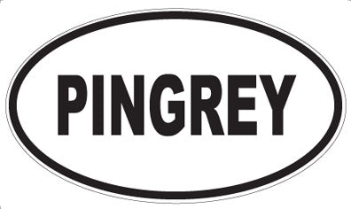 PINGREY - Oval Sticker