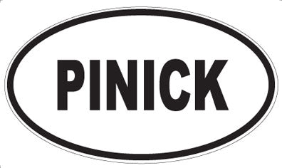 PINICK - Oval Sticker