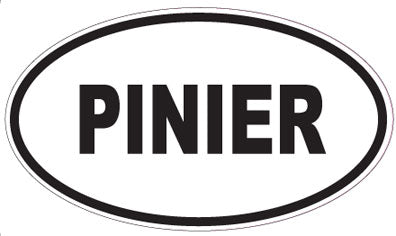 PINIER - Oval Sticker