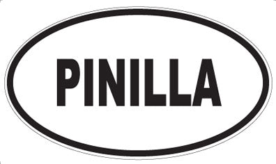 PINILLA - Oval Sticker
