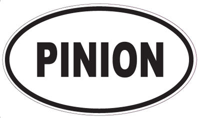 PINION - Oval Sticker
