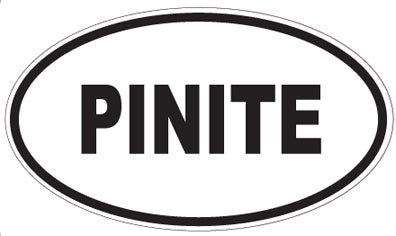 PINITE - Oval Sticker