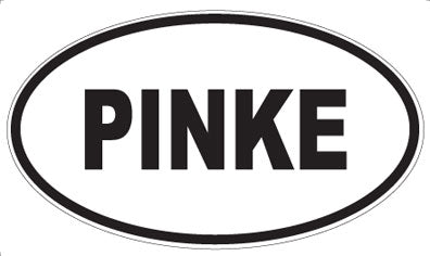 PINKE - Oval Sticker