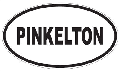 PINKELTON - Oval Sticker