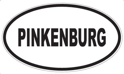 PINKENBURG - Oval Sticker