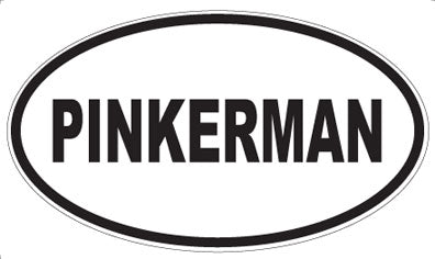 PINKERMAN - Oval Sticker