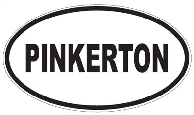 PINKERTON - Oval Sticker