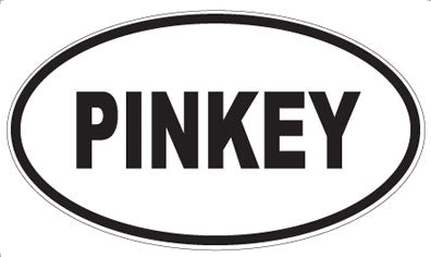 PINKEY - Oval Sticker