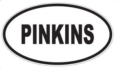 PINKINS - Oval Sticker