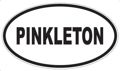 PINKLETON - Oval Sticker