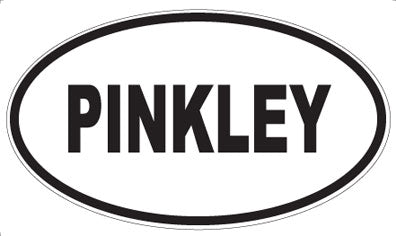 PINKLEY - Oval Sticker