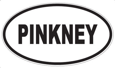 PINKNEY - Oval Sticker