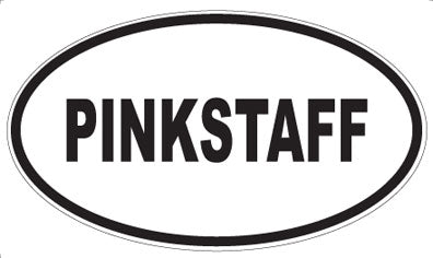 PINKSTAFF - Oval Sticker