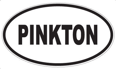 PINKTON - Oval Sticker