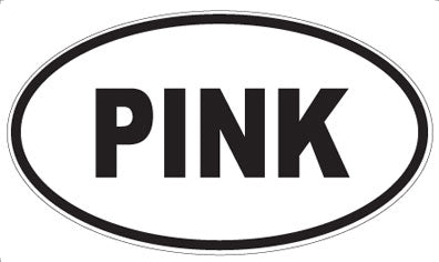 PINK - Oval Magnet