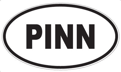 PINN - Oval Sticker