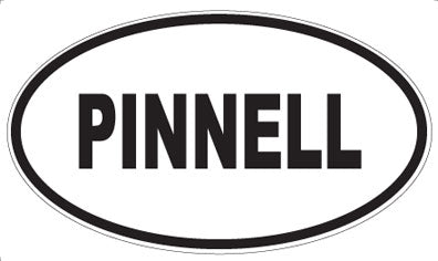 PINNELL - Oval Sticker