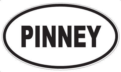 PINNEY - Oval Sticker