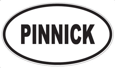 PINNICK - Oval Sticker
