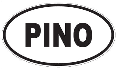 PINO - Oval Sticker