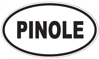 PINOLE - Oval Sticker