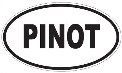PINOT - Oval Sticker