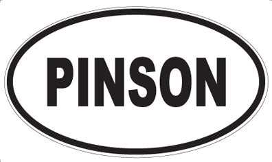 PINSON - Oval Sticker