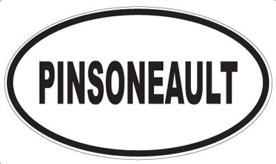 PINSONEAULT - Oval Sticker