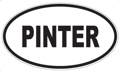PINTER - Oval Sticker