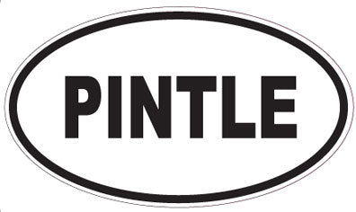 PINTLE - Oval Sticker