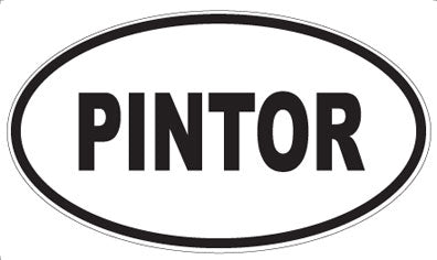 PINTOR - Oval Sticker
