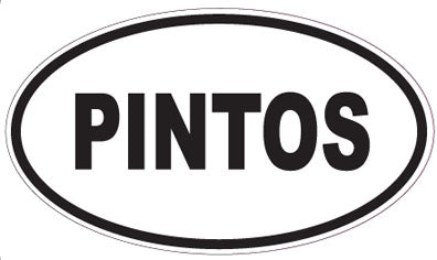 PINTOS - Oval Sticker