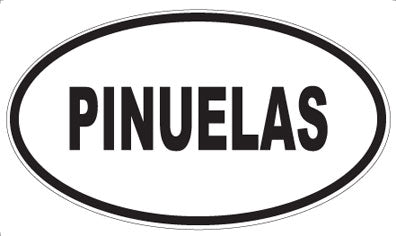 PINUELAS - Oval Sticker