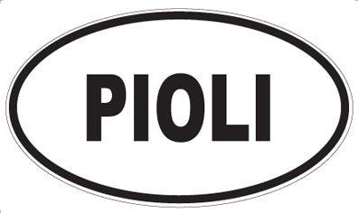 PIOLI - Oval Sticker