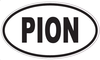 PION - Oval Sticker