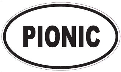 PIONIC - Oval Sticker