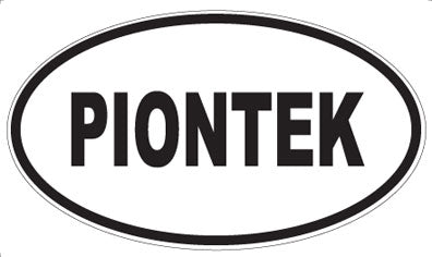 PIONTEK - Oval Sticker