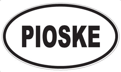 PIOSKE - Oval Sticker