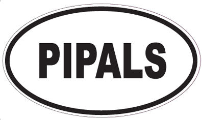PIPALS - Oval Sticker