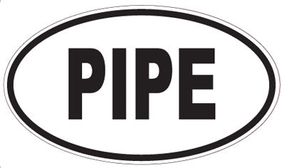 PIPE - Oval Sticker
