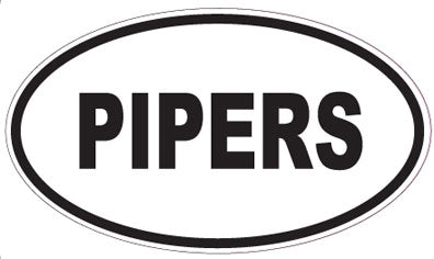 PIPERS - Oval Sticker