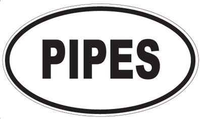 PIPES - Oval Sticker