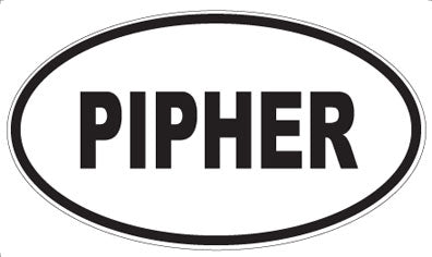 PIPHER - Oval Sticker