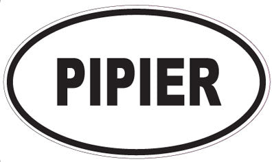 PIPIER - Oval Sticker