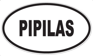 PIPILAS - Oval Sticker
